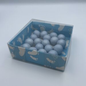 ΜΠΟΜΠΟΝΙΕΡΑ ΧΑΡΤΙΝΟ ΚΟΥΤΙ ΣΙΕΛ BABY ΜΕ PVC ΚΑΠΑΚΙ ΔΙΑΦΑΝΟ 9Χ9Χ3Υ