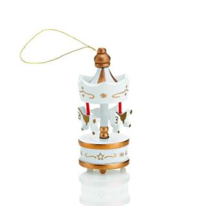 ΜΠΟΜΠΟΝΙΕΡΑ ΞΥΛΙΝΟ ΚΑΡΟΥΖΕΛ ΜΙΝΙ ΛΕΥΚΟ ΧΡΥΣΟ Φ3Χ8Υ