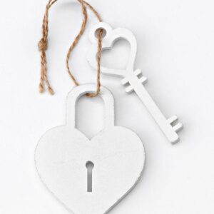 ΞΥΛΙΝΗ ΜΠΟΜΠΟΝΙΕΡΑ ΛΕΥΚΟ ΛΟΥΚΕΤΟ ΚΑΡΔΙΑ  6Χ8 3Χ8