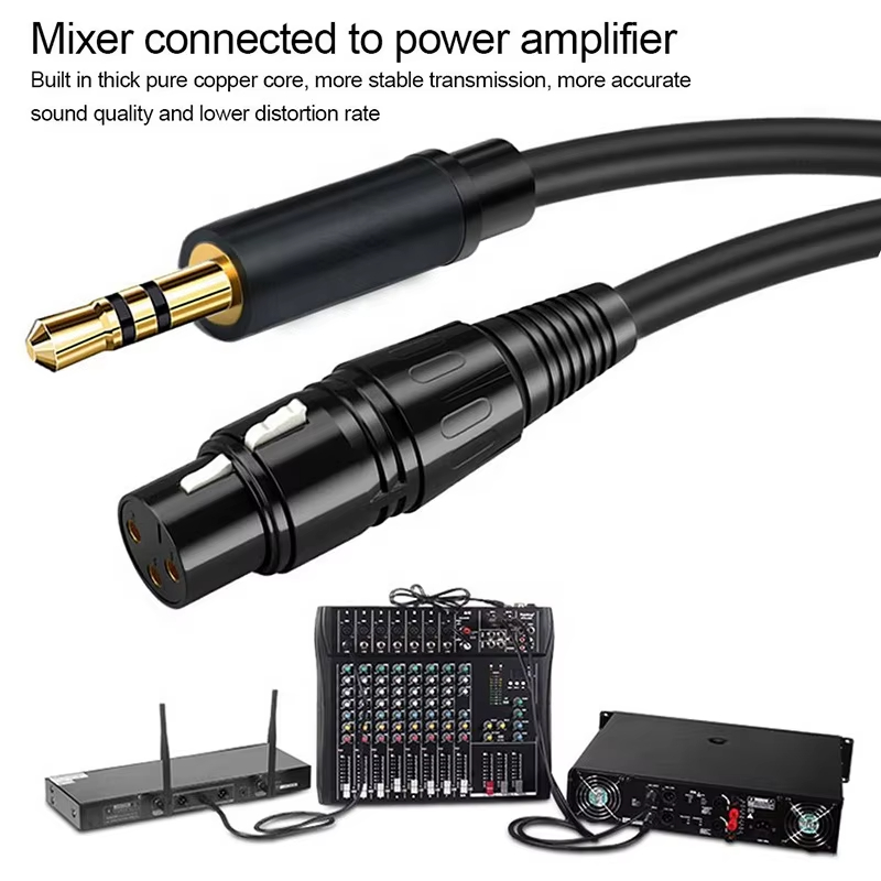 3.5mm 3 poles - XLR female audio cable 2m 3.5mm 3 poles - XLR female audio cable 2m - Image 3
