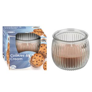 Κερί Cookies and Cream σε Βάζο 21h 85gr Net