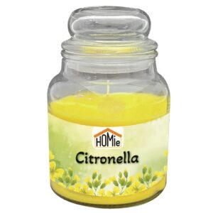Κερί Σιτρονέλα σε Βάζο με Καπάκι Μεγάλο 50h 311gr net 14