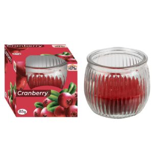 Κερί Wild Cranberry σε Βάζο 21h