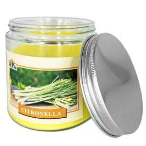 Κερί Σιτρονέλα σε Βάζο Γυάλινο με Καπάκι 10x9