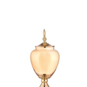 ΓΥΑΛΙΝΗ ΧΡΥΣΗ ΦΟΝΤΑΝΙΕΡΑ ΜΕ ΚΑΠΑΚΙ Φ17x36cm