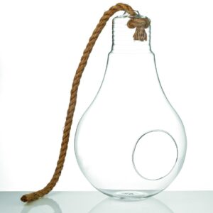 ΓΥΑΛΙΝΟ ΒΑΖΟ ΣΕ ΣΧΗΜΑ ΛΑΜΠΑΣ Φ23Χ39Υ