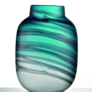 ΓΥΑΛΙΝΟ ΜΑΤ ΒΑΖΟ ΜΠΛΕ Φ20Χ28Υ