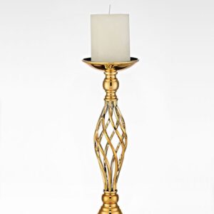 ΚΗΡΟΠΗΓΙΟ ΜΕΤΑΛΛΙΚΟ ΣΕ ΧΡΥΣΟ ΧΡΩΜΑ Φ15X48CM