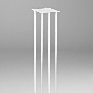 ΜΕΤΑΛΛΙΚΟΣ ΚΗΡΟΣΤΑΤΗΣ ΛΕΥΚΟΣ 14x14x60cm