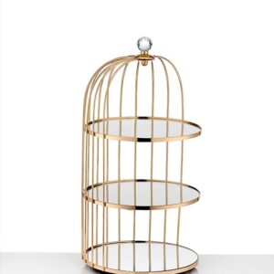 ΟΡΝΤΕΒΙΕΡΑ ΜΕΤΑΛΛΙΚΗ ΧΡΥΣΗ 3 ΕΠΙΠΕΔΩΝ ΜΕ ΚΑΘΡΕΦΤΕΣ Φ24x45cm