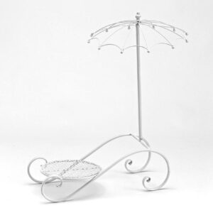 ΜΕΤΑΛΛΙΚΗ ΟΜΠΡΕΛΑ ΛΕΥΚΗ ΜΕ ΒΑΣΗ 50Χ22Χ66Υ Φ37