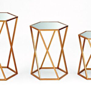 ΜΕΤΑΛΛΙΚΑ ΒΟΗΘΗΤΙΚΑ ΤΡΑΠΕΖΑΚΙΑ ΜΕ ΚΑΘΡΕΦΤΗ ΠΟΛΥΓΩΝΑ ΣΕΤ 3 ΤΜΧ 40x40x65Y 35x35x55Y 30x30x45Y