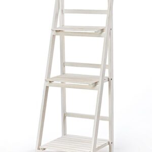 ΞΥΛΙΝΟ ΛΕΥΚΟ ΣΤΑΝΤ 3 ΕΠΙΠΕΔΩΝ 42X110CM