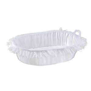 ΛΕΥΚΟ ΚΑΛΑΘΙ ΓΙΑ ΜΠΟΜΠΟΝΙΕΡΕΣ ΟΒΑΛ ΜΕ ΥΦΑΣΜΑ 62x46x15cm