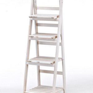 ΞΥΛΙΝΟ ΛΕΥΚΟ ΣΤΑΝΤ 4 ΕΠΙΠΕΔΩΝ 34Χ41Χ112Υ