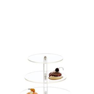 ΕΤΑΖΕΡΑ PLEXIGLASS ΣΤΡΟΓΓΥΛΗ 4 ΕΠΙΠΕΔΩΝ Φ35Φ30Φ24Φ20Χ36CM