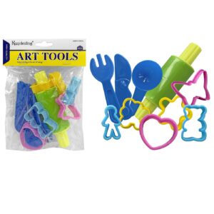 Καλούπια-Εργαλεία Πλαστελίνης-Πηλού σετ=10 τεμ 12cm JustNote 703208