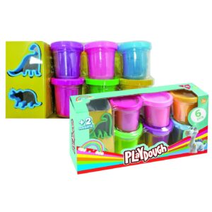 Ζυμαράκια 6 Βαζάκια με Καλούπια Δεινόσαυρος 336gr Net(6x56)