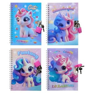 Σημειωματάριο με Λουκέτο Μονόκερος 13x18cm JustNote 703384