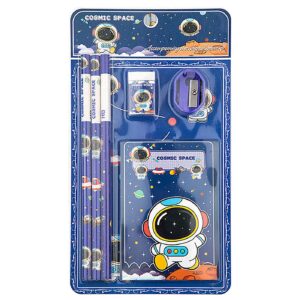 Σχολικό σετ=6τεμ Μόνο Μπλε Αστροναύτης 23χ12cm JustNote 703448