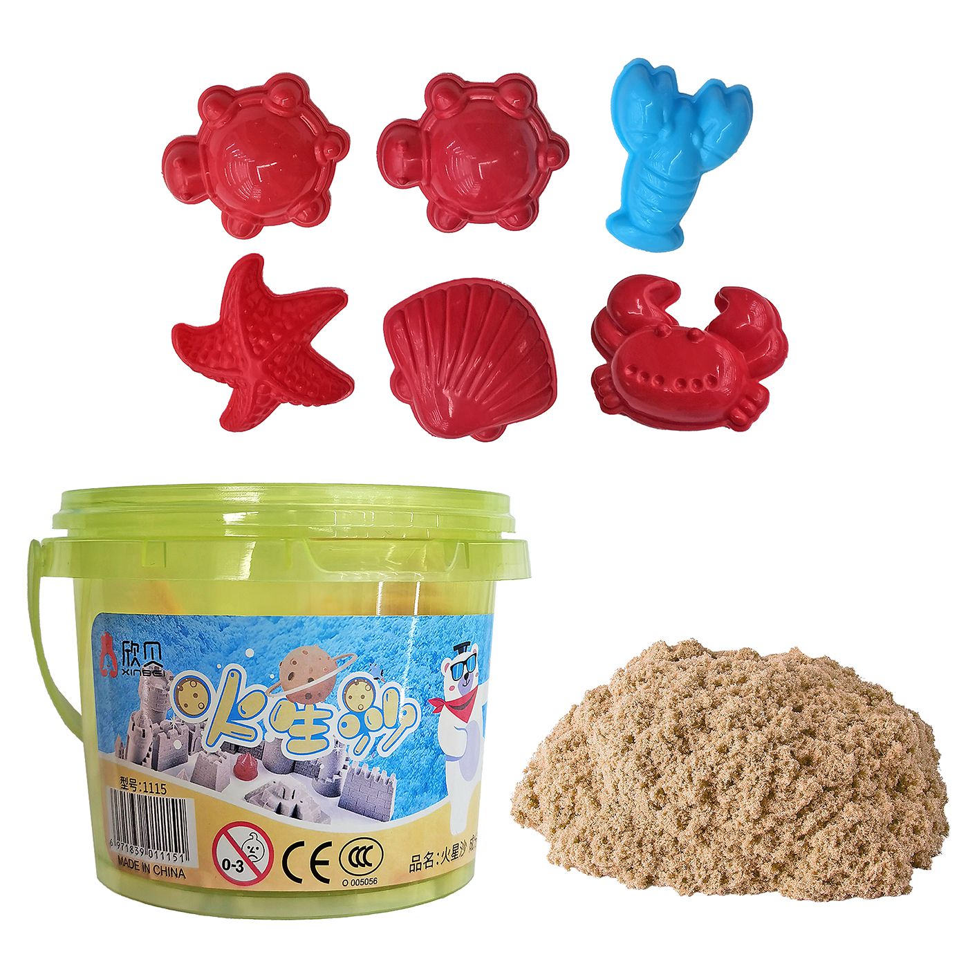 Έξυπνη Άμμος σε Κουβαδάκι με Καλούπια 300gr net JustNote 703553 Έξυπνη Άμμος σε Κουβαδάκι με Καλούπια 300gr net JustNote 703553