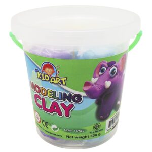 Πλαστελίνη Κουβάς σετ=5 Χρώματα 500g net JustNote 70707