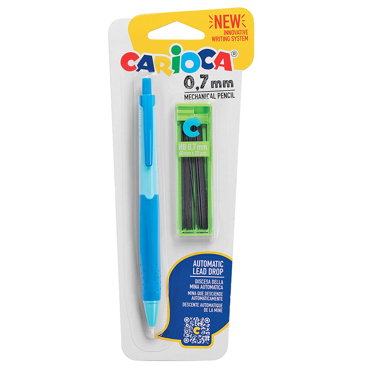 Μηχανικό Μολύβι με Μύτες 0,7mm Μύτες 0,7mm Carioca 40288 Μηχανικό Μολύβι με Μύτες 0