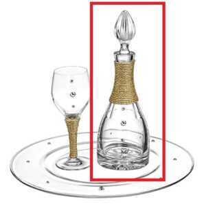 ΚΑΡΑΦΑ ΜΕ SWAROVSKI ΚΑΙ ΧΡΥΣΟ ΚΟΡΔΟΝΙ 10Χ30Υ