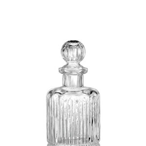 ΚΑΡΑΦΑ ΓΥΑΛΙΝΗ ΜΕ ΑΝΑΓΛΥΦΕΣ ΓΡΑΜΜΕΣ  Φ12Χ26Υ   1