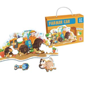 Παζλ Πατώματος 57 τεμ Τρακτέρ 23x18x6cm ToyMarkt 891867