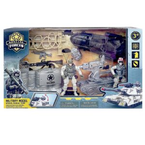 Στρατιωτικό Ερπυστριοφόρο + Σκάφος σε Κουτί 34x21x8cm ToyMarkt 913557