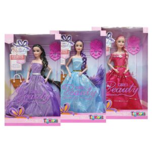 Κούκλα 28cm Μακριά Κοτσίδα