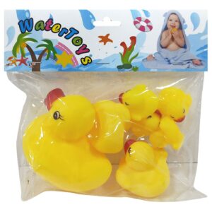 Πάπια & Παπάκια Κίτρινα Παιχνίδι Μπάνιου 19x19cm ToyMarkt 941116
