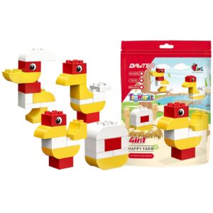 Σετ 10 τεμ Τουβλάκια Happy Farm 16x21cm ToyMarkt 95423