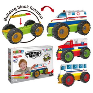 Τουβλάκια Κουτί Toolbox Truck 26x19x6cm ToyMarkt 95430