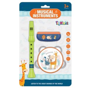 Σετ Φυσαρμόνικα Ντέφι Φλογέρα σε Καρτέλα 18x30cm ToyMarkt 96146