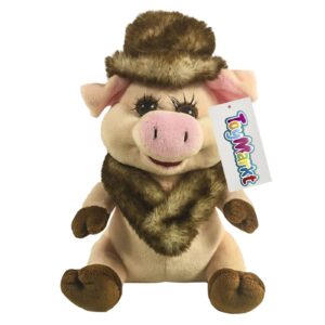 Γουρουνίτσα με Καπέλο και Γουνάκι 17cm ToyMarkt 99430