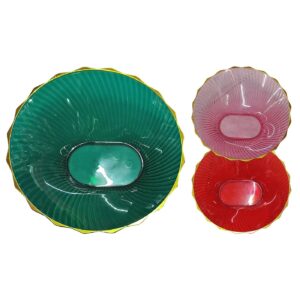 Πιατέλα Πλαστική Χρωματιστή Στρογγυλή ø24x7cm Homie 1002162