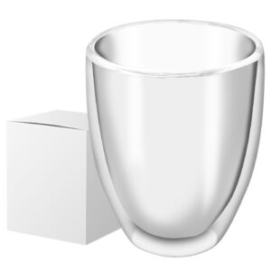 Κούπα Διπλό Γυαλί Borosilicate 12x8cm  350ml Homie 1002180