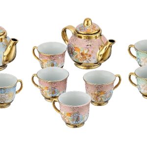 ΣΕΤ ΓΑΛΛΙΚΟΥ ΚΑΦΕ/ΤΣΑΓΙΟΥ ΠΟΡΣΕΛΑΝΙΝΟ ΑΠΟΤΕΛΟΥΜΕΝΟ ΑΠΟ ΤΣΑΓΙΕΡΑ ΚΑΙ 4 ΦΛΥΤΖΑΝΙΑ ΣΕ 3 ΧΡΩΜΑΤΑ