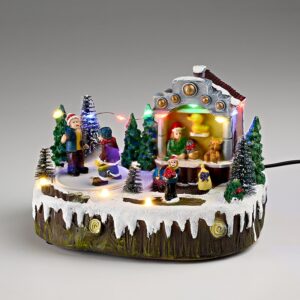 ΧΡΙΣΤΟΥΓΕΝΝΙΑΤΙΚΟ ΧΩΡΙΟ ''ΧΙΟΝΙΣΜΕΝΗ ΠΛΑΤΕΙΑ'' ΜΕ ΦΩΣ