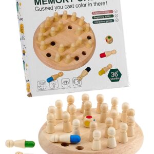 ΞΥΛΙΝΟ ΠΑΙΧΝΙΔΙ ΜΝΗΜΗΣ MEMORY CHESS Φ16.5cm