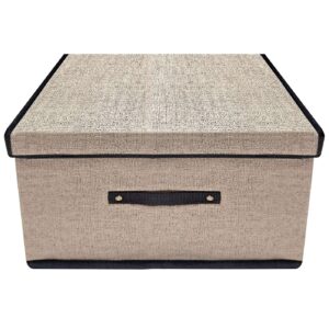 Κουτί Αποθηκευτικό Μπεζ Ορθογώνιο 37x24x24cm Homie 1011072