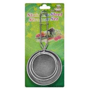 Σουρωτήρια Μεταλλικά σετ=3τεμ ø12/10/8cm Homie 101126