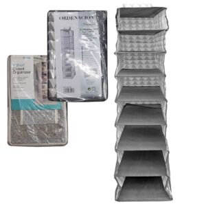 Ραφιέρα Υφασμάτινη Κρεμαστή 8 Θέσεων 100x30x15cm Homie 1011094