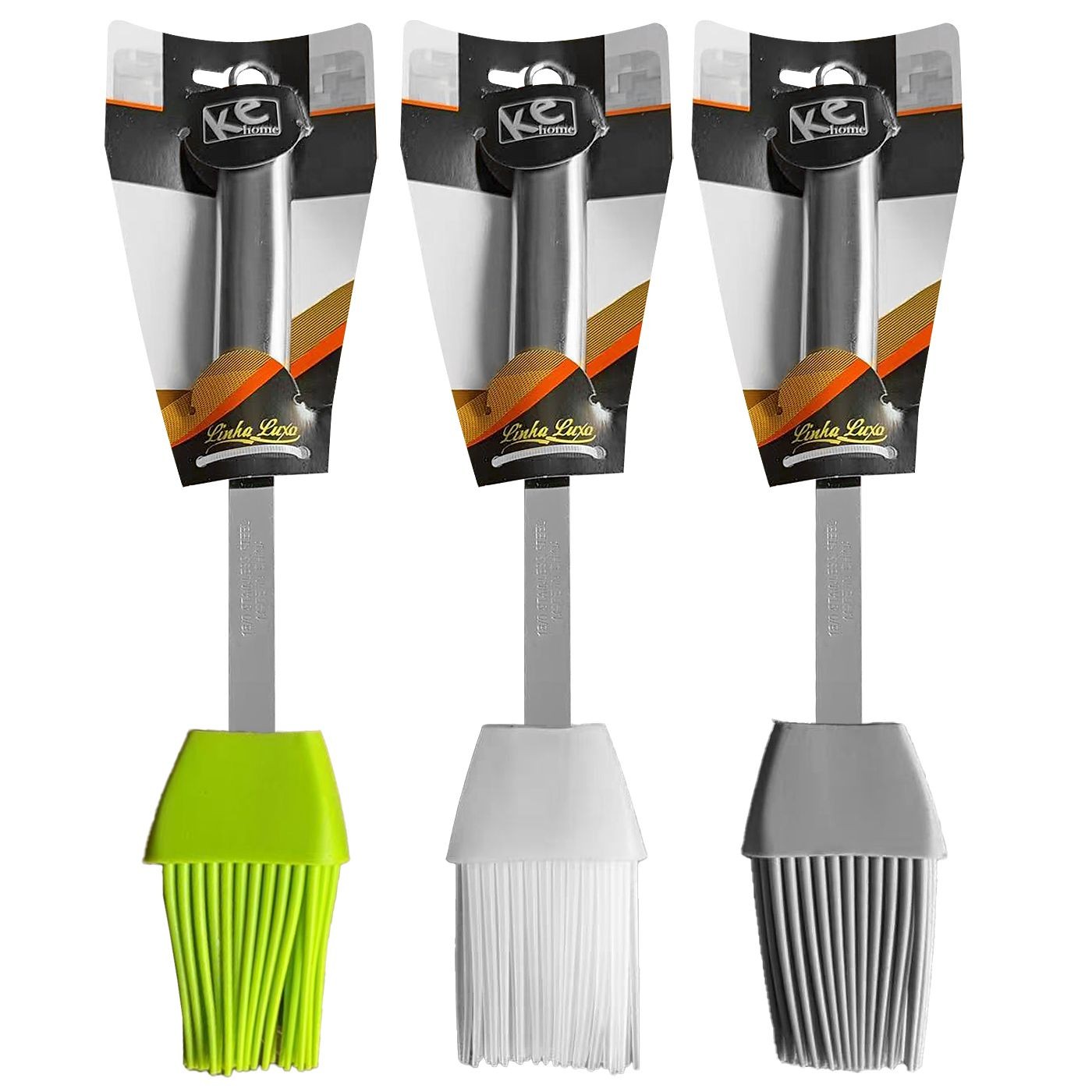 Πινέλο Σιλικόνης με Ανοξείδωτη Λαβή 27cm Homie 1011172 Πινέλο Σιλικόνης με Ανοξείδωτη Λαβή 27cm Homie 1011172