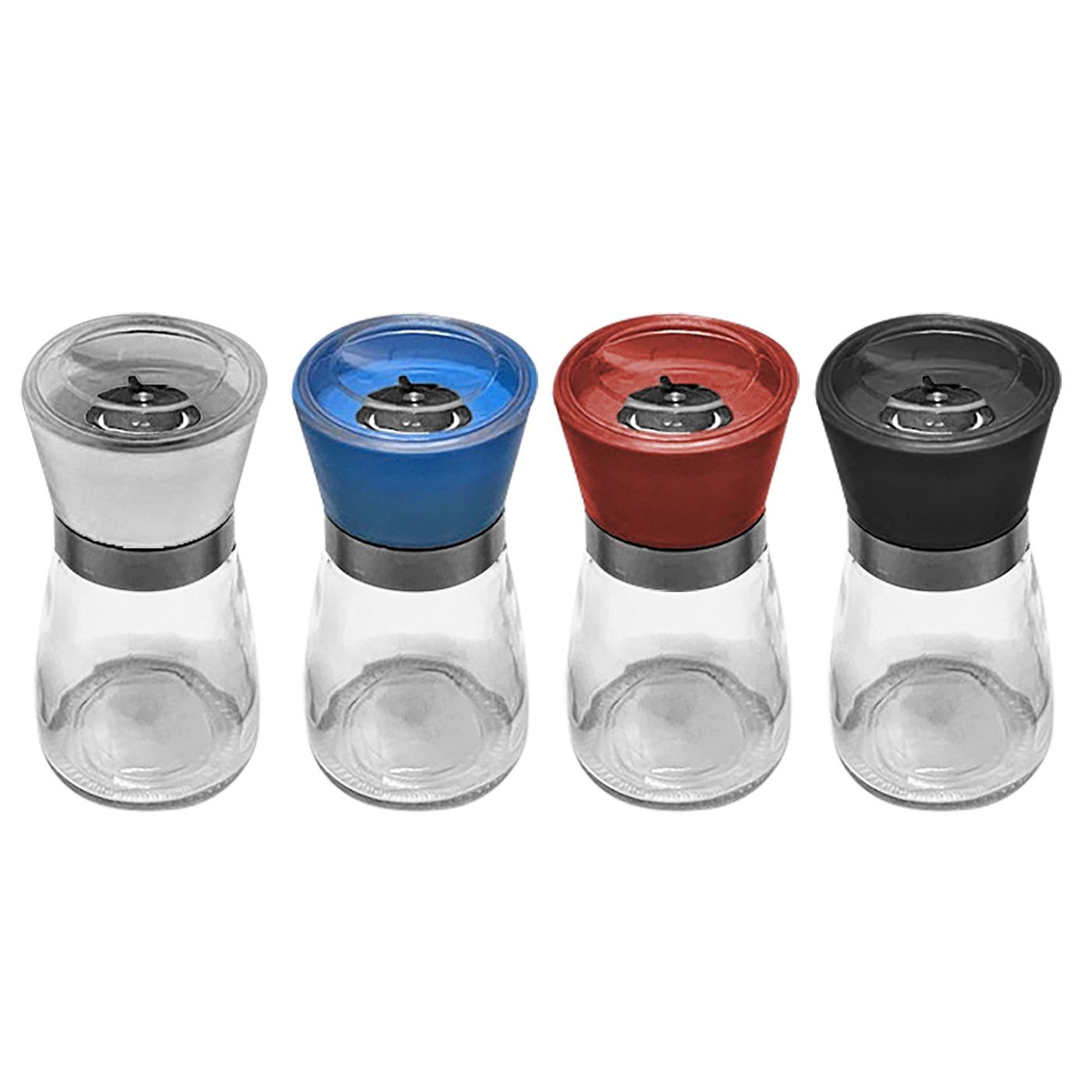 Μύλος για Αλάτι-Πιπέρι Γυαλί-Inox 13x6,5cm Homie 101696 Μύλος για Αλάτι-Πιπέρι Γυαλί-Inox 13x6