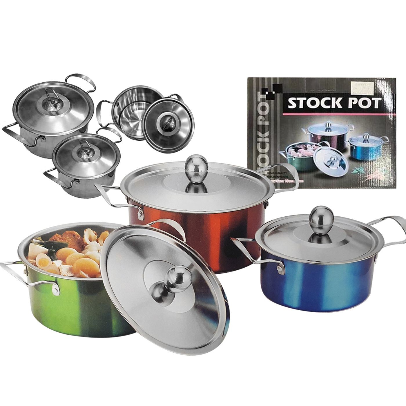 Κατσαρόλες σετ 3 τεμ ø20/18/16cm Homie 101905 Κατσαρόλες σετ 3 τεμ ø20/18/16cm Homie 101905