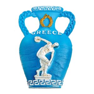 ΜΑΓΝΗΤΑΚΙ ΑΜΦΟΡΕΑΣ ΔΙΣΚΟΒΟΛΟΣ ''GREECE'' 5.5x8cm