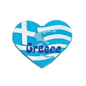 ΜΑΓΝΗΤΑΚΙ ΚΑΡΔΙΑ ΕΛΛΗΝΙΚΗ ΣΗΜΑΙΑ ''GREECE'' 7x6cm